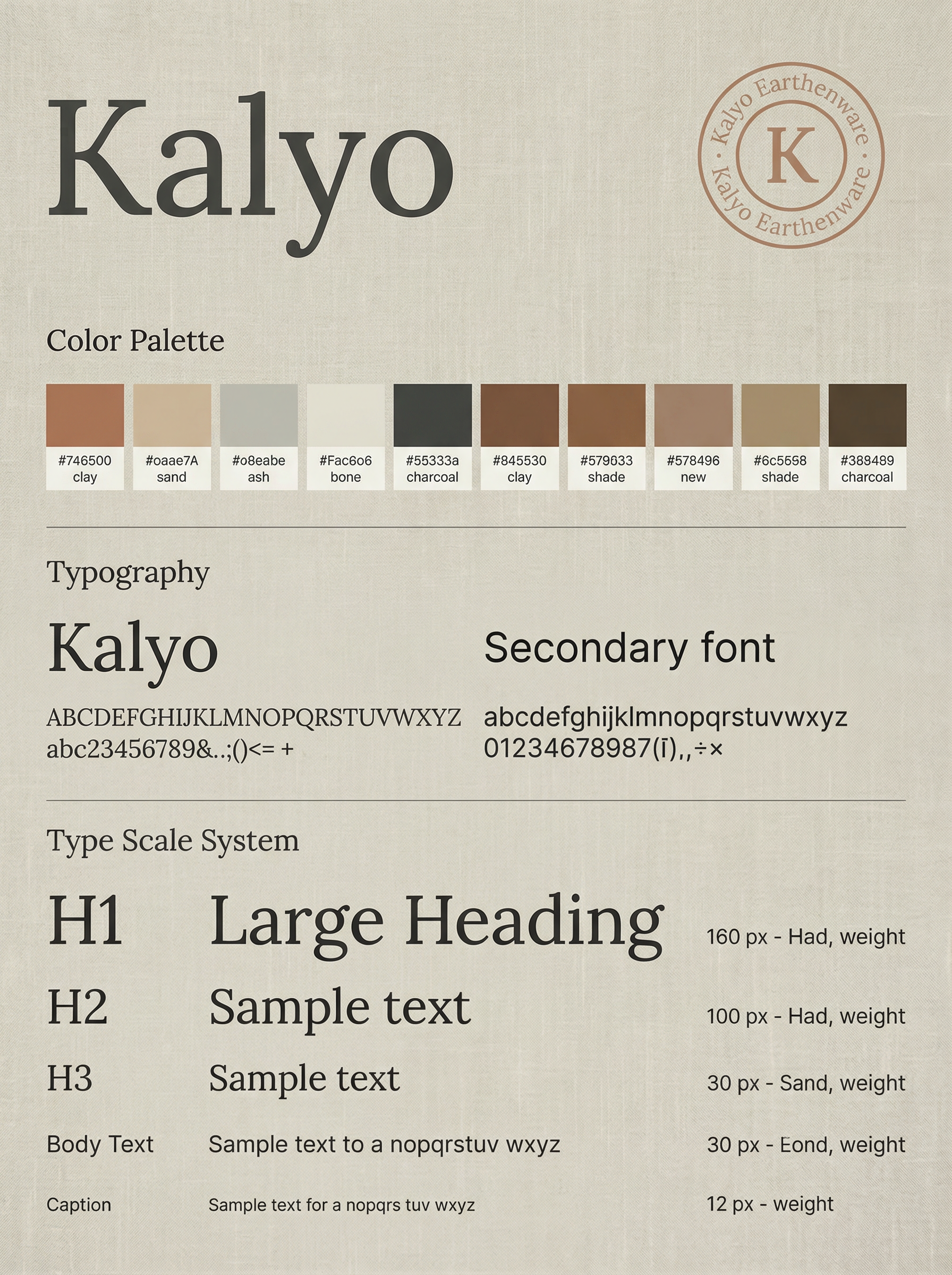 Kalyo Brand Board