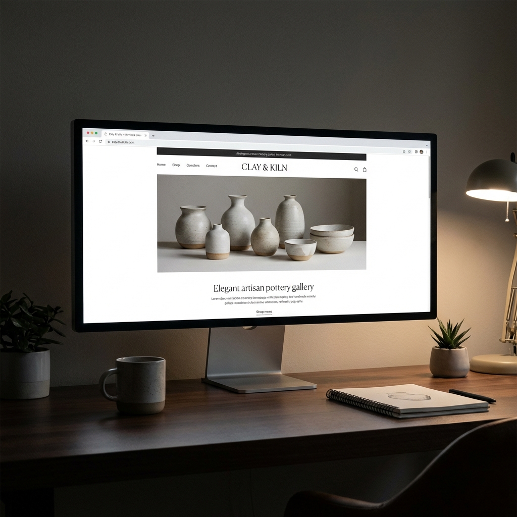 Gallery Website Mockup