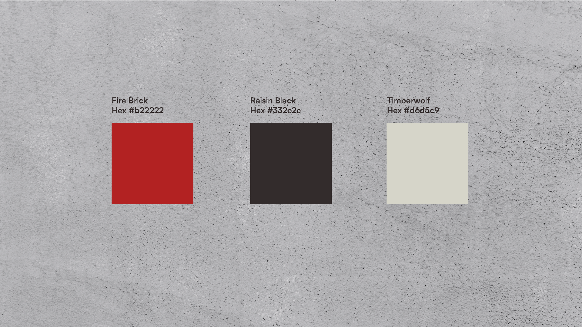 Color palette swatches