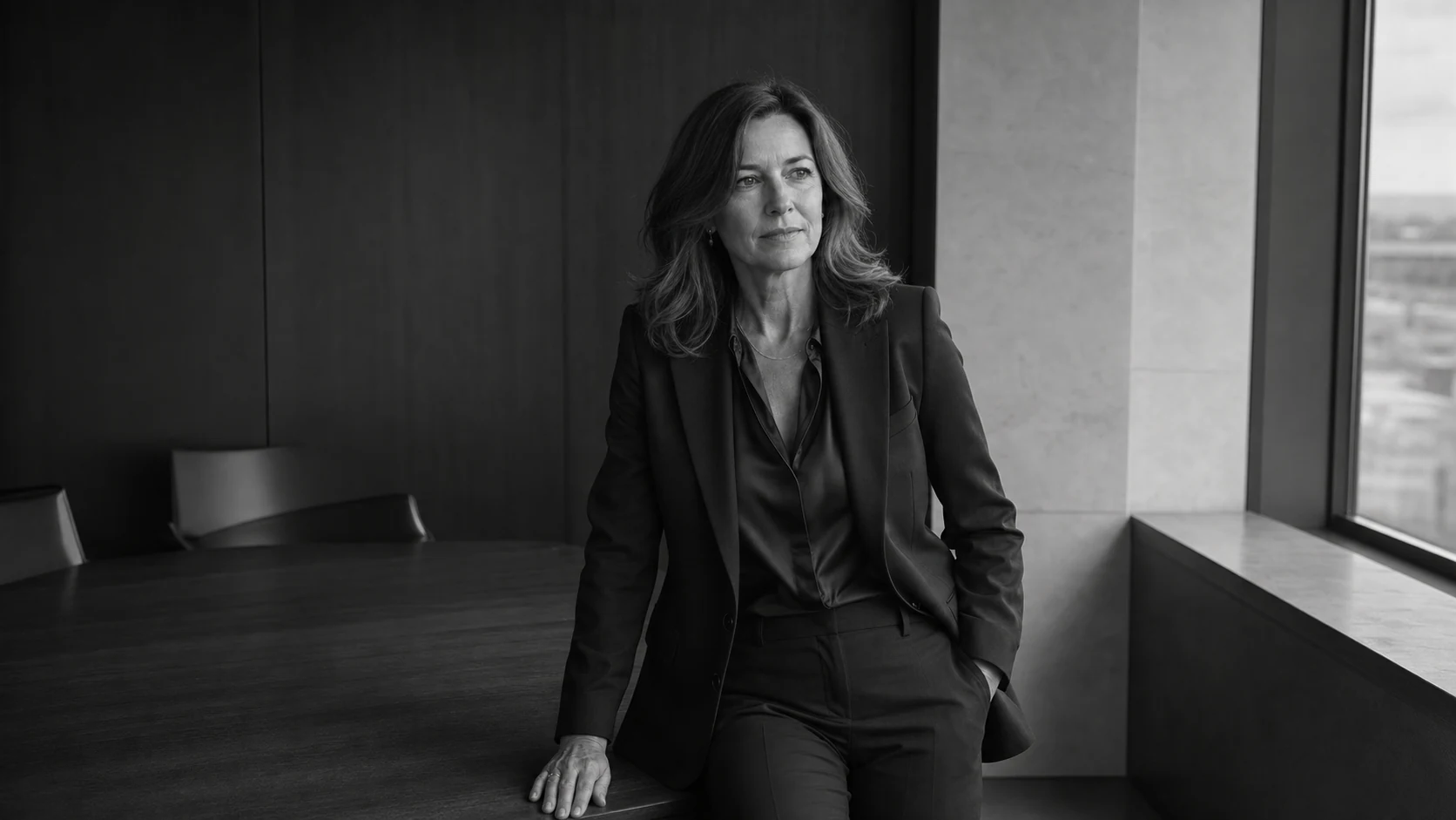 Maren Cole in a quiet contemporary boardroom
